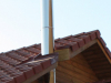 Maison Ossature Bois - Conduit de fumée en inox